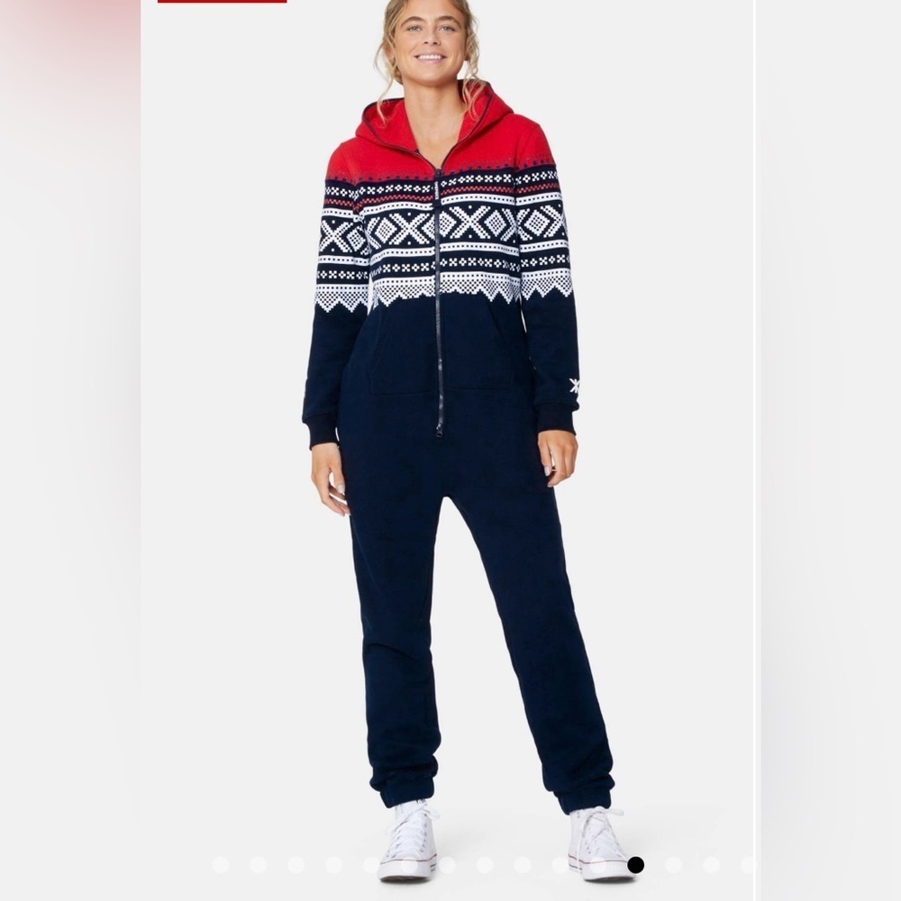 OnePiece of Norway Onsie Jumper w/ Hood, Unisex, Marius Navy. Size L